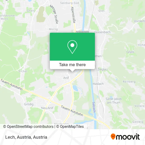 Lech, Austria map
