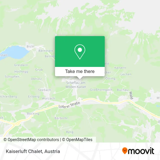 Kaiserluft Chalet map