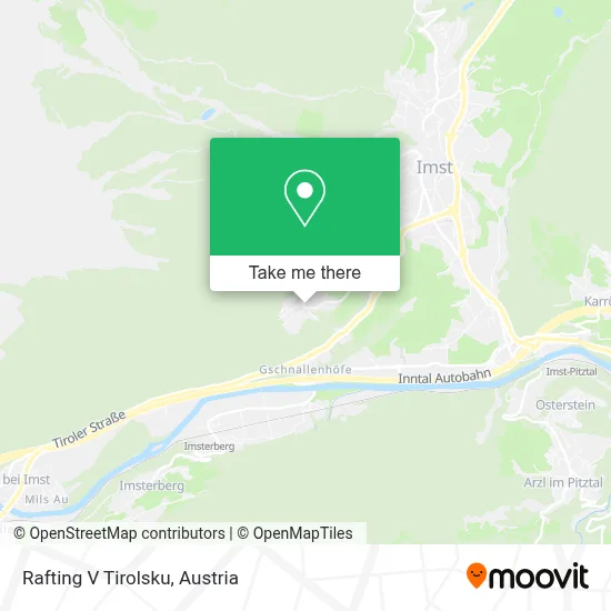 Rafting V Tirolsku map