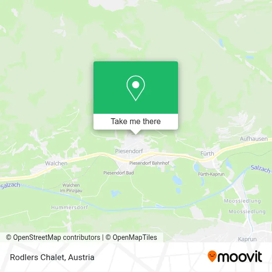 Rodlers Chalet map