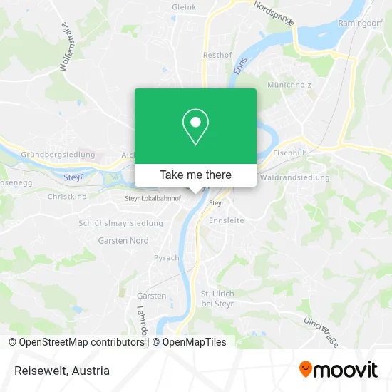 Reisewelt map