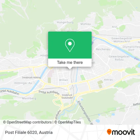 Post Filiale 6020 map