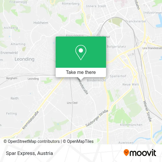 Spar Express map