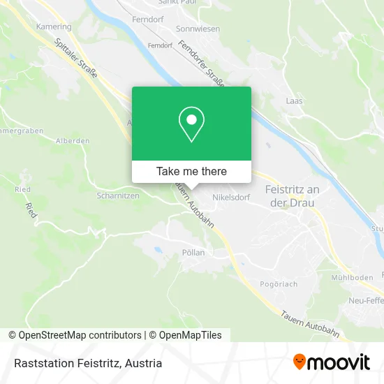 Raststation Feistritz map