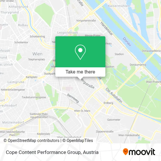 Cope Content Performance Group map