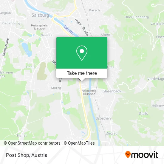 Post Shop map