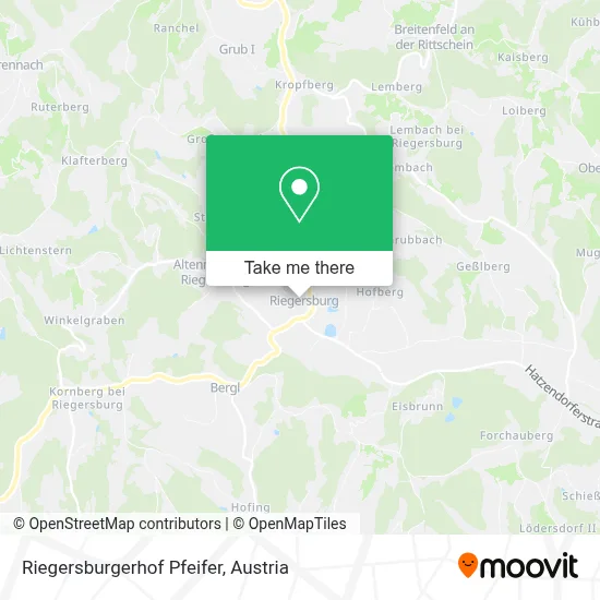 Riegersburgerhof Pfeifer map
