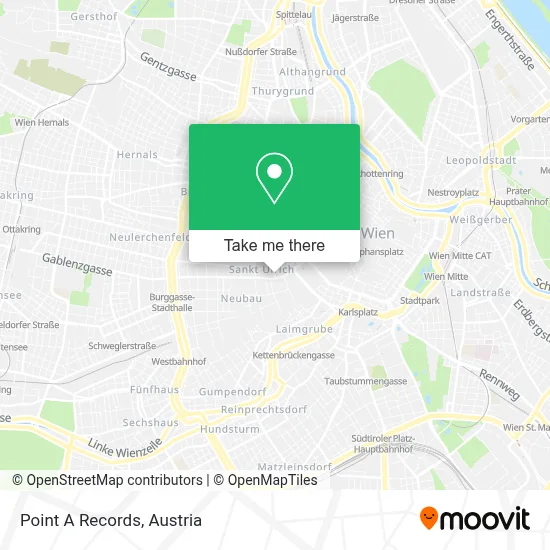 Point A Records map
