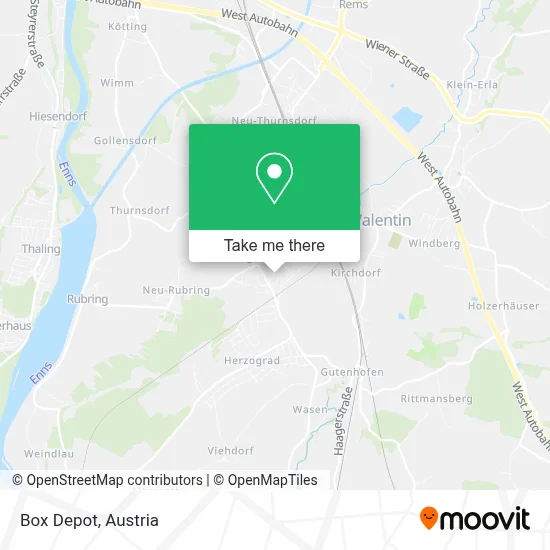 Box Depot map