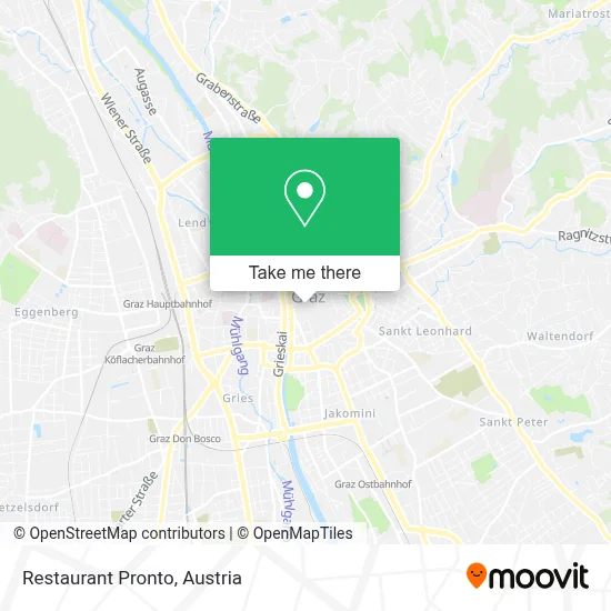 Restaurant Pronto map