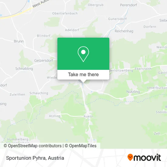 Sportunion Pyhra map