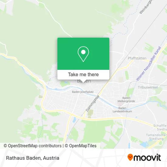 Rathaus Baden map
