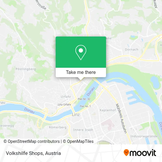 Volkshilfe Shops map
