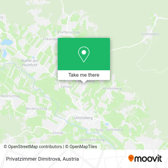 Privatzimmer Dimitrova map