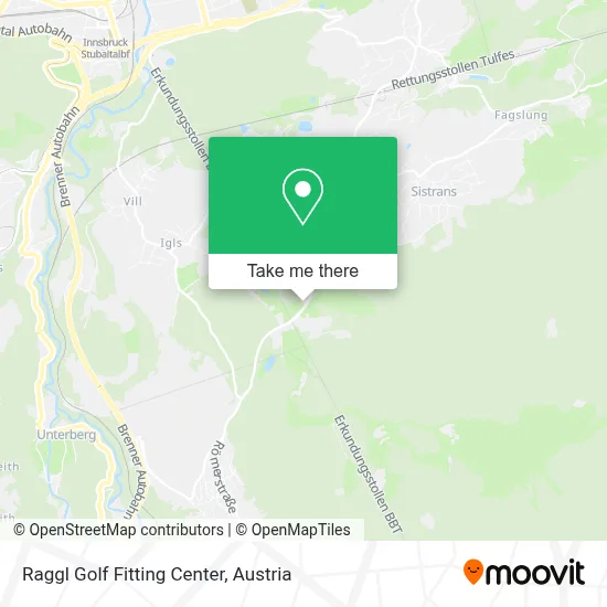 Raggl Golf Fitting Center map