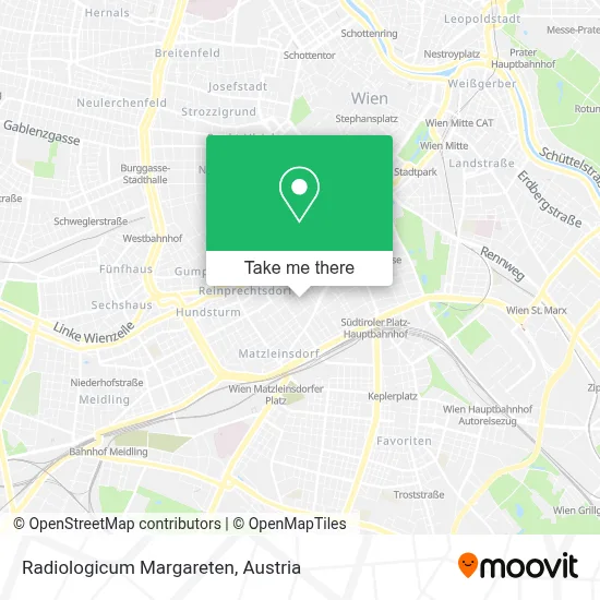 Radiologicum Margareten map