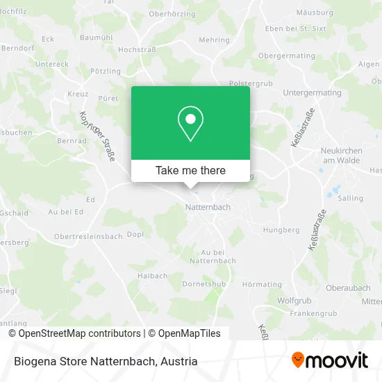 Biogena Store Natternbach map