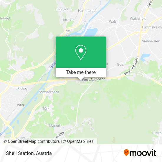Shell Station map