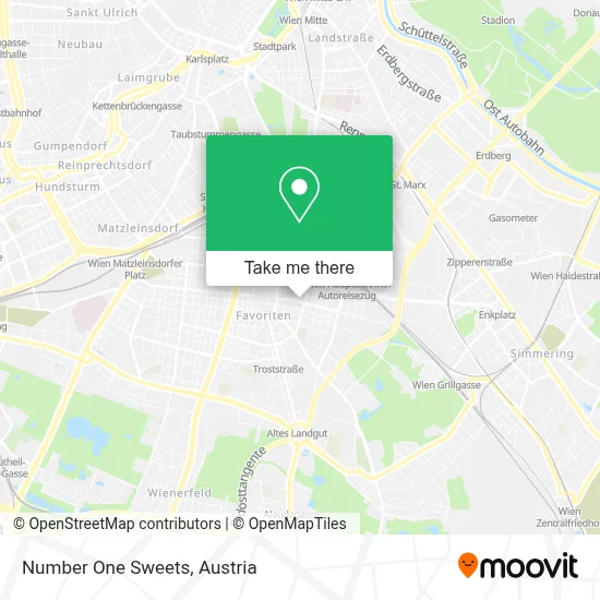 Number One Sweets map