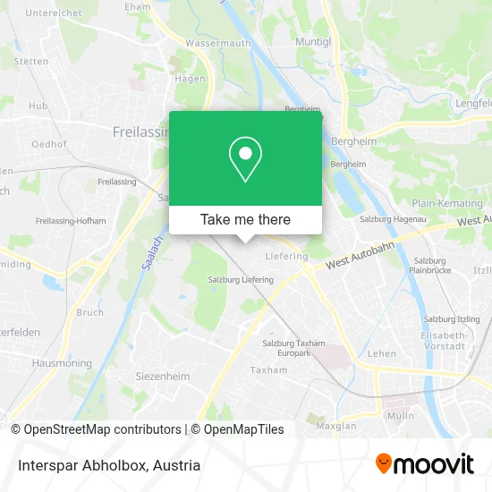 Interspar Abholbox map