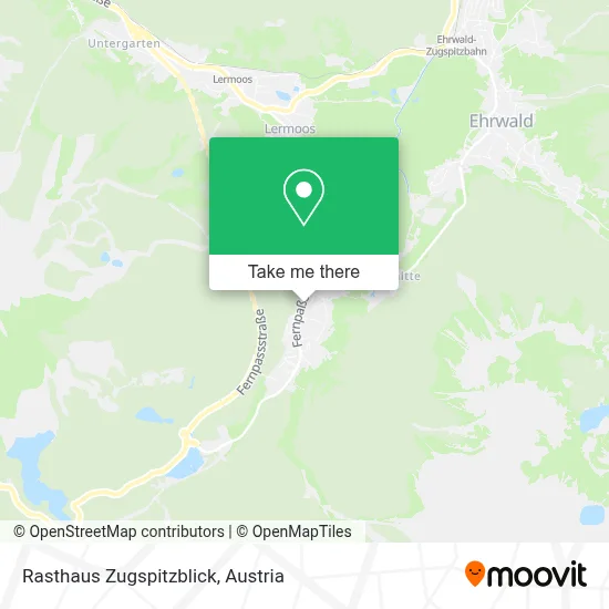 Rasthaus Zugspitzblick map