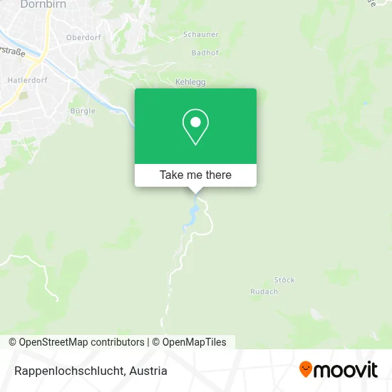 Rappenlochschlucht map