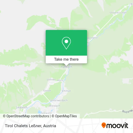Tirol Chalets Leßner map