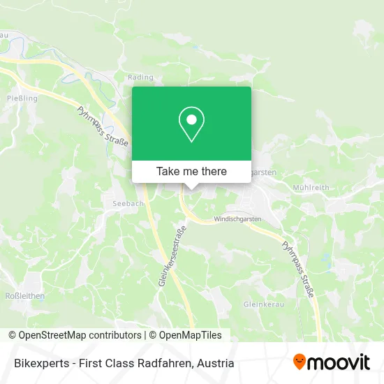 Bikexperts - First Class Radfahren map
