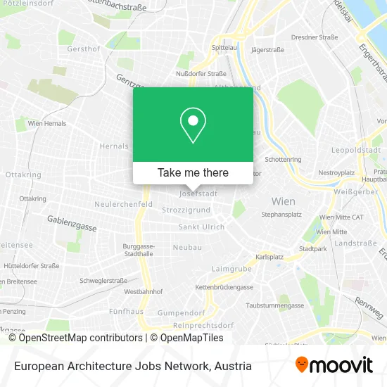 European Architecture Jobs Network map