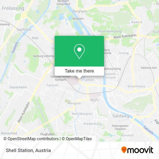 Shell Station map