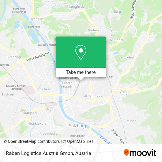 Raben Logistics Austria Gmbh map