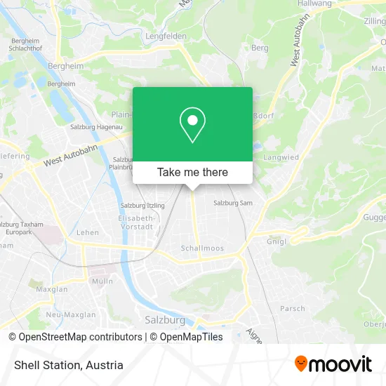 Shell Station map