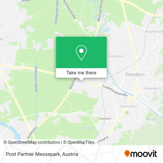 Post Partner Messepark map