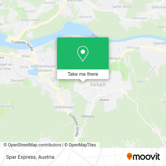 Spar Express map