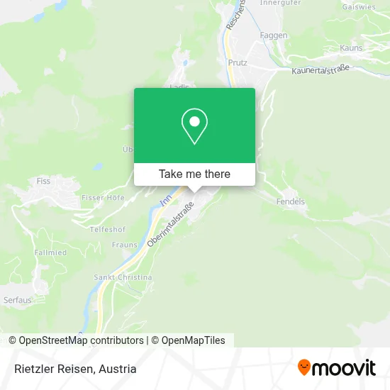 Rietzler Reisen map