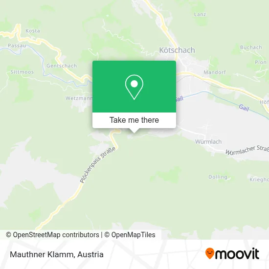Mauthner Klamm map