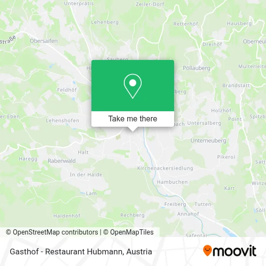 Gasthof - Restaurant Hubmann map
