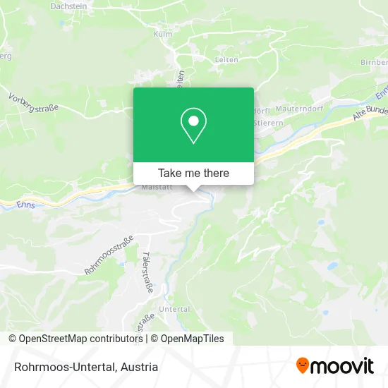 Rohrmoos-Untertal map