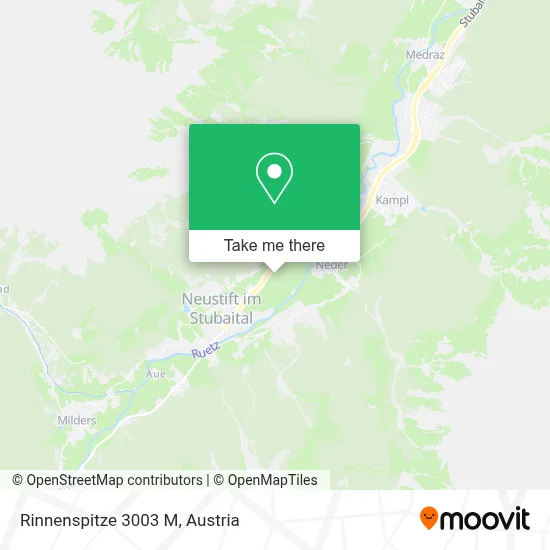Rinnenspitze 3003 M map