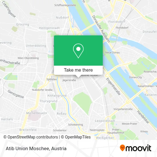 Atib Union Moschee map