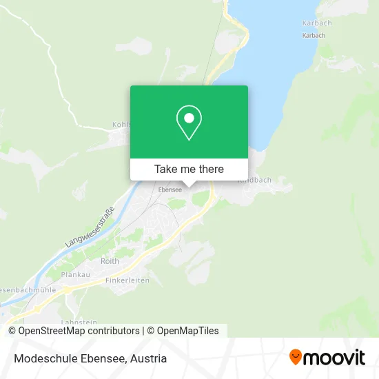 Modeschule Ebensee map