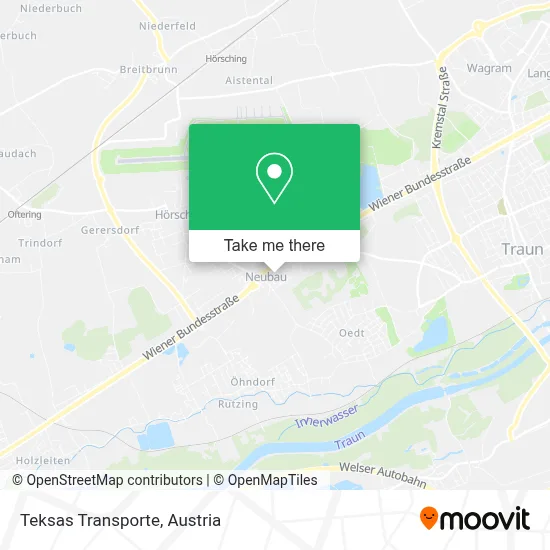 Teksas Transporte map