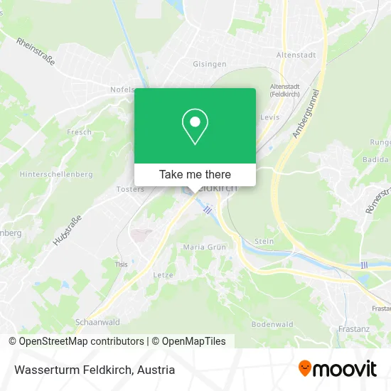 Wasserturm Feldkirch map