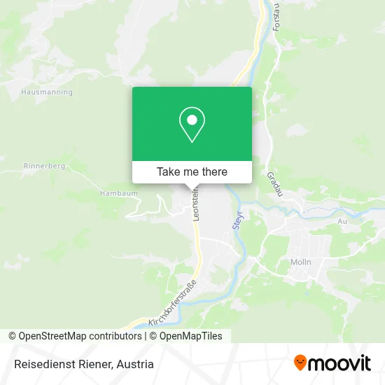 Reisedienst Riener map