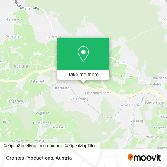 Orontes Productions map