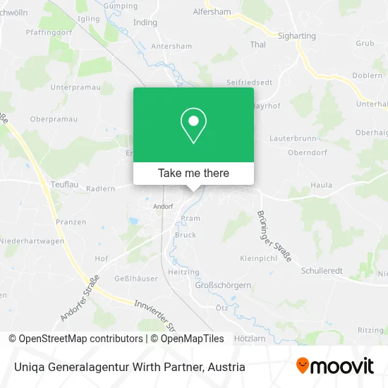Uniqa Generalagentur Wirth Partner map