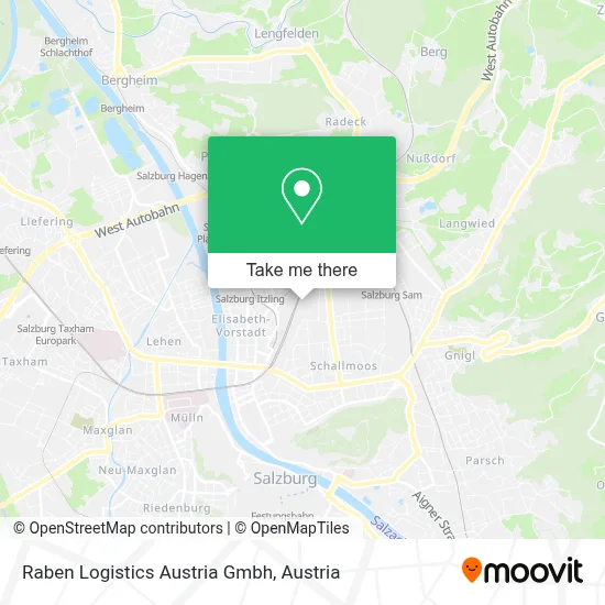 Raben Logistics Austria Gmbh map