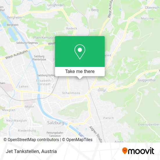 Jet Tankstellen map