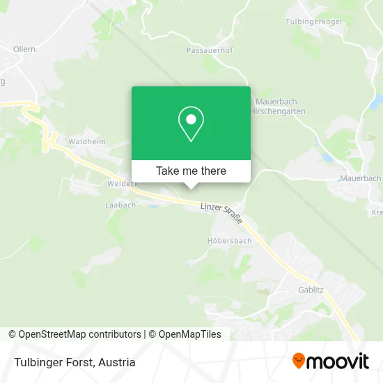 Tulbinger Forst map
