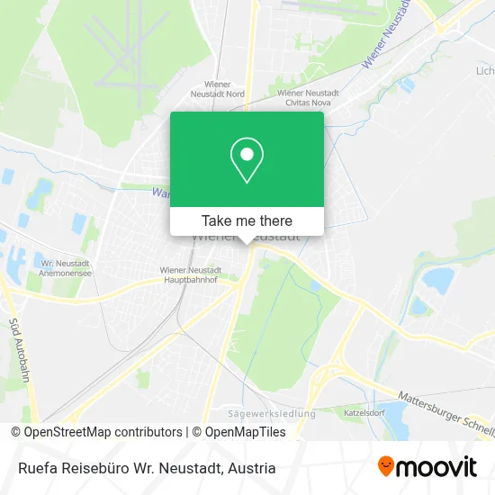 Ruefa Reisebüro Wr. Neustadt map